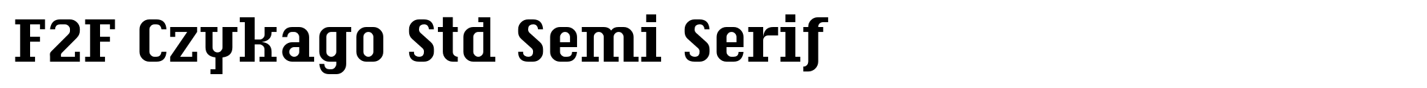 F2F Czykago Std Semi Serif image